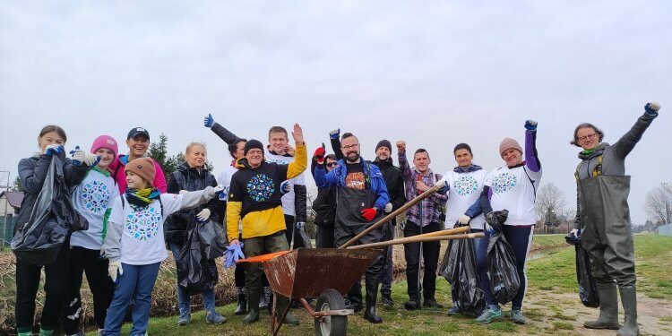 Operacji Czysta Rzeka w Łukowie. foto. Fb Zielony Łuków.
