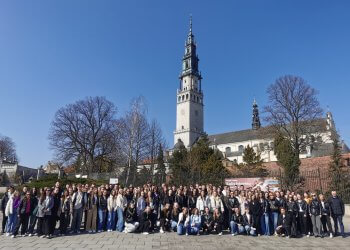 Maturzyści z I LO w Łukowie pielgrzymowali na Jasną Górę.