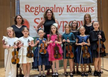 Skrzypaczki z Łukowa zdominowały konkurs w Lublinie! Aż osiem nagród w XVII Regionalnym Konkursie Skrzypcowym. fot. PSM Łuków.