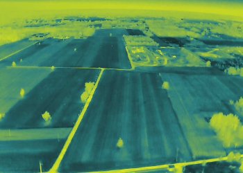 Policyjny dron w akcji – zaginiony 23-latek odnaleziony dzięki szybkim działaniom służb. Fot. KPP Łuków