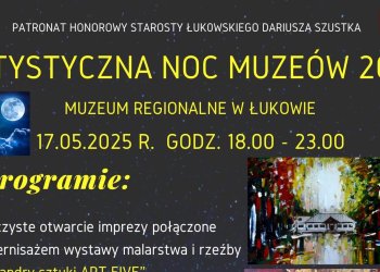 Artystyczna Noc Muzeów 2025 – zaproszenie.