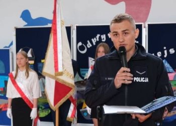 Bezpieczne wakacje z jednośladem – łukowscy policjanci rozpoczęli akcję informacyjno-prewencyjną
