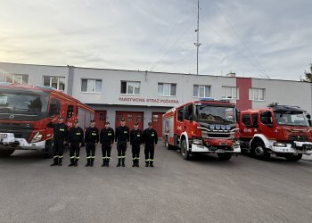 Strażacy z Łukowa oddali hołd druhowi z OSP Sierakowice