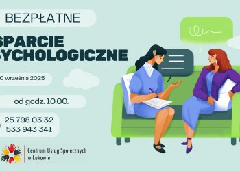 Darmowe konsultacje psychologiczne dla seniorów w Łukowie
