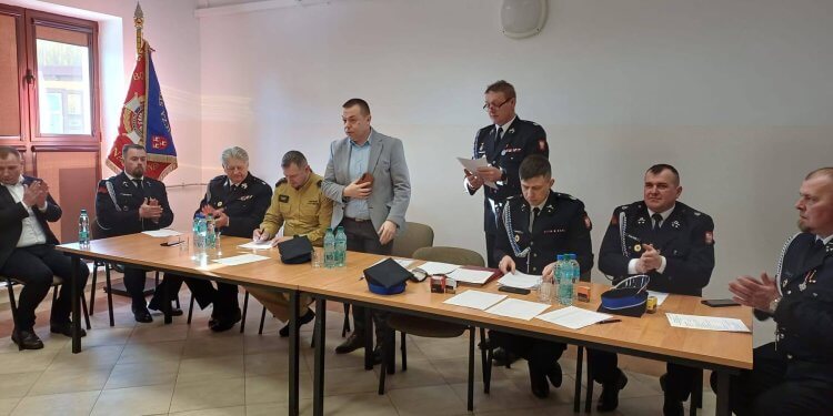 Walne zebranie sprawozdawczo-wyborcze OSP Stanin. Przysięga MDP i wybór nowego zarządu