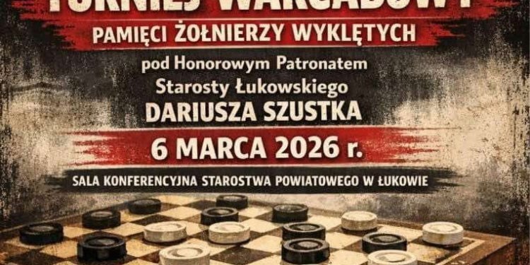 Turniej Międzyszkolny w Warcabach 64-polowych już w marcu. Młodzieżowa Rada Powiatu zaprasza uczniów