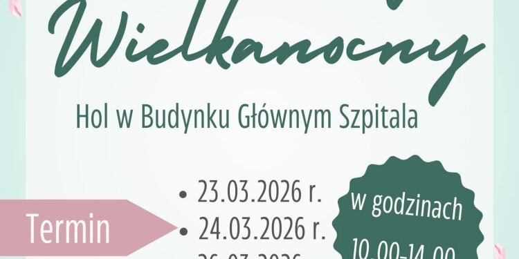 Kiermasz Wielkanocny w szpitalu w Łukowie. Pacjenci przygotowali rękodzieło