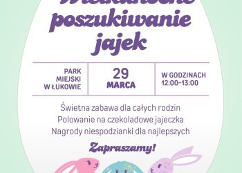 Wielkanocne Poszukiwanie Jajek w Łukowie. Rodzinne wydarzenie w Parku Miejskim
